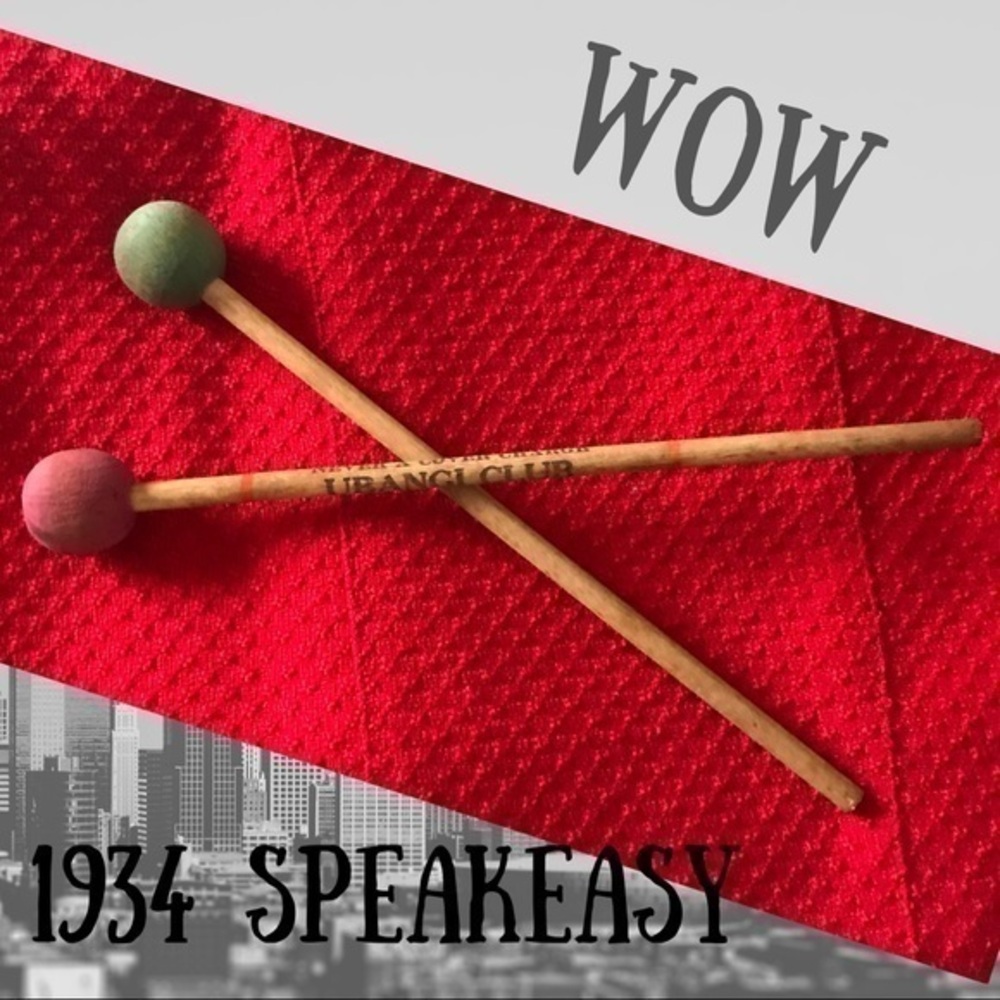 Souvenir Drum Sticks from the 1934 Ubangi Room NYC